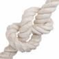Preview: Juteseil 50 mm Weiß 100% Tossa Jute