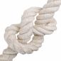 Preview: Juteseil 60 mm Weiß 100% Tossa Jute