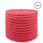Preview: Juteseil 16 mm Rot 100% Tossa Jute