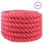 Preview: Juteseil 40 mm Rot 100% Tossa Jute