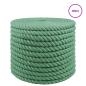 Preview: Juteseil 16 mm Grün 100% Tossa Jute