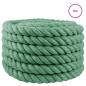 Preview: Juteseil 40 mm Grün 100% Tossa Jute