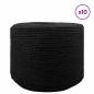 Preview: Baumwollzwirn 10 stk. 2 mm 100 m Schwarz 100% Baumwolle
