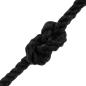 Preview: Baumwollzwirn 4 mm 50 m Schwarz 100% Baumwolle