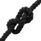 Preview: Baumwollseil 20 mm 100 m Schwarz 100% Baumwolle