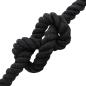Preview: Baumwollseil 24 mm 25 m Schwarz 100% Baumwolle