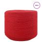 Preview: Baumwollzwirn 10 stk. 2 mm 100 m Rot 100% Baumwolle