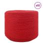Preview: Baumwollzwirn 10 stk. 2 mm 100 m Rot 100% Baumwolle