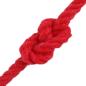 Preview: Baumwollseil 8 mm 500 m Rot 100% Baumwolle