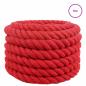 Preview: Baumwollseil 60 mm 5 m Rot 100% Baumwolle