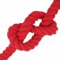 Preview: Baumwollseil 60 mm 5 m Rot 100% Baumwolle
