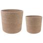 Preview: Pflanztopfsatz 2 stk. Natur Ø 28 x 28 cm 100% Tossa-Jute