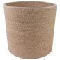 Preview: Pflanztopfsatz 2 stk. Natur Ø 21 x 21 cm 100% Tossa-Jute