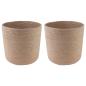 Preview: ARDEBO.de - Pflanztopfsatz 2 stk. Natur Ø 28 x 28 cm 100% Tossa-Jute