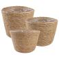 Preview: ARDEBO.de - 3 stk. Natur Ø26 x 19 cm 100% Seegras