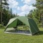 Preview: ARDEBO.de - Trekkingzelt 4 Personen Grün 185T Polyester mit PU-Beschichtung