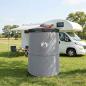 Preview: Pop-up Toilette Zelt mit Aufhängeseil Grau und Orange