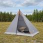 Preview: ARDEBO.de - Trekkingzelt 2 Personen Grau und Orange