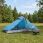 Preview: ARDEBO.de - Trekkingzelt 4 Personen Blau 185T Polyester mit PU-Beschichtung