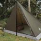Preview: Trekkingzelt 4 Personen Braun und Grau