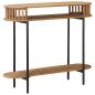 Preview: ARDEBO.de - Handgefertigter Beistelltisch Teakbraun 90 x 30 x 75 cm