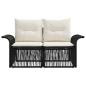 Preview: Garten-Sofa 2-Sitzanzahl Schwarz Poly-Rattan