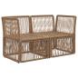 Preview: Garten-Sofa 2-Sitzanzahl Beige Poly-Rattan