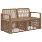 Preview: Garten-Sofa 2-Sitzanzahl Beige Poly-Rattan