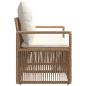 Preview: Garten-Sofa 2-Sitzanzahl Beige Poly-Rattan