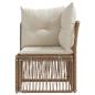 Preview: Ecksofa Beige Poly-Rattan