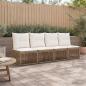 Preview: ARDEBO.de - 4-Sitzer-Sofa 4 stk. 4-Sitzanzahl Beige Poly-Rattan