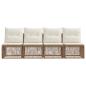 Preview: 4-Sitzer-Sofa 4 stk. 4-Sitzanzahl Beige Poly-Rattan