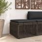 Preview: ARDEBO.de - Fußhocker Grau Poly-Rattan