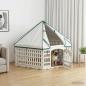 Preview: ARDEBO.de - 6-Panel-Hundespielplatz 122 x 106,5 x 82 cm Kunststoff Weiß