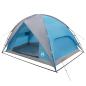 Preview: Campingzelt mit Regenhaube wasserdicht 4 Personen Blau