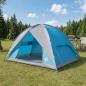 Preview: Campingzelt mit Regenhaube wasserdicht 4 Personen Blau