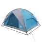 Preview: Campingzelt mit Regenhaube wasserdicht 4 Personen Blau