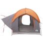 Preview: Autozelt Grau und Orange 3-Personen Polyester und Stahl