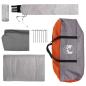 Preview: Heckklappen-Zelt mit Regenfly, wasserabweisend Grau und Orange
