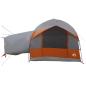 Preview: Heckklappen-Zelt mit Regenfly, wasserabweisend Grau und Orange