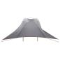 Preview: Autozelt Grau und Orange 350 x 250 cm Polyester und Stahl