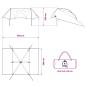 Preview: Autozelt Grau und Orange 350 x 250 cm Polyester und Stahl