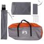 Preview: Autozelt Grau und Orange 350 x 250 cm Polyester und Stahl