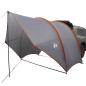 Preview: Heck-Awnings wasserfest Grau und Orange 405 x 280 x 220 cm
