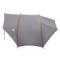 Preview: Heck-Awnings wasserfest Grau und Orange 405 x 280 x 220 cm
