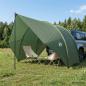 Preview: ARDEBO.de - Heck-Awnings wasserfest 405 x 280 x 220 cm Olivegrün