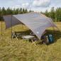 Preview: ARDEBO.de - Camping Tarp Wasserfest Grau und Orange 695 x 580 x 200 cm