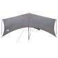 Preview: Camping Tarp Wasserfest Grau und Orange 695 x 580 x 200 cm