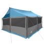 Preview: Familienzelt Blau 450 x 400 x 265 cm Polyester und Stahl