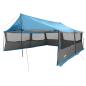Preview: Familienzelt Blau 600 x 400 x 268 cm Polyester und Stahl